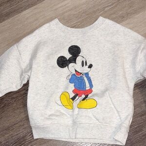 Disney Toddler Sweatshirt with Mickey Mouse - Light Gray